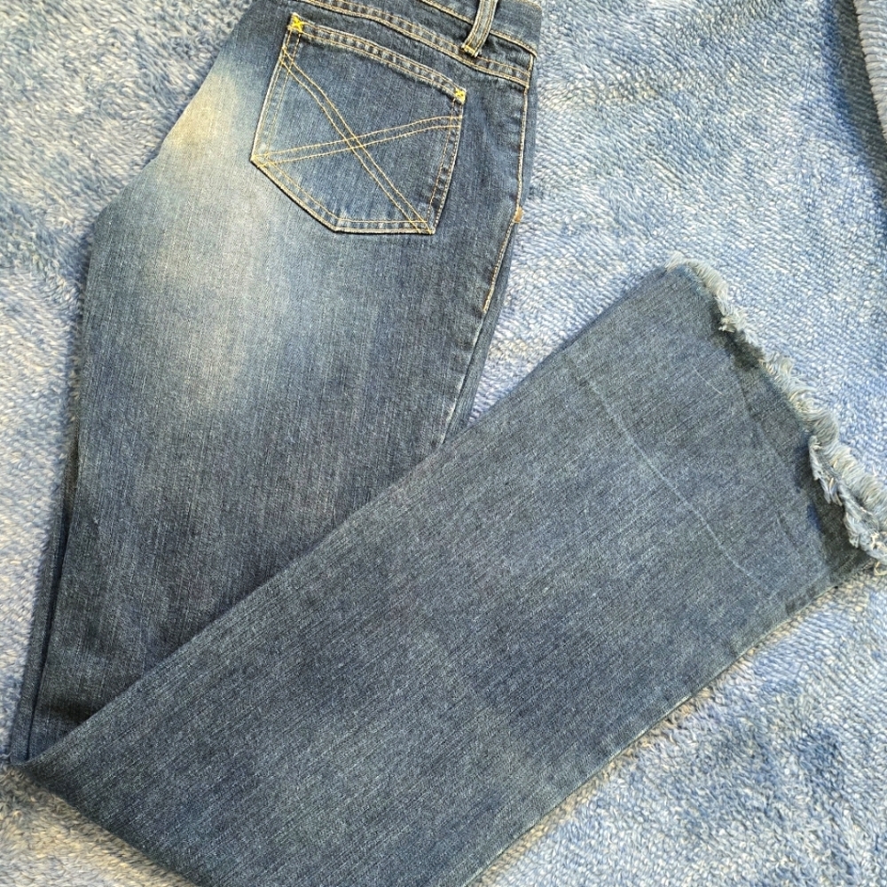 See By Chloe RARE Vintage Flare Jeans Embroidered w/ Dice- NWOT - Picture 6 of 16